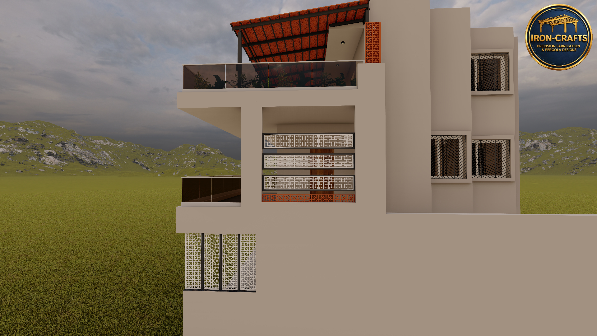 3D Mangalore Tile Design